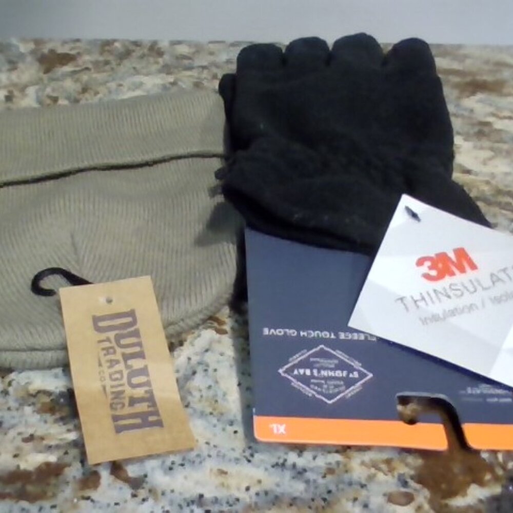DULUTH BEANIE W/ 3M THINSULATE BLACK GLOVES